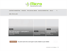 Tablet Screenshot of microbusinesshub.co.uk
